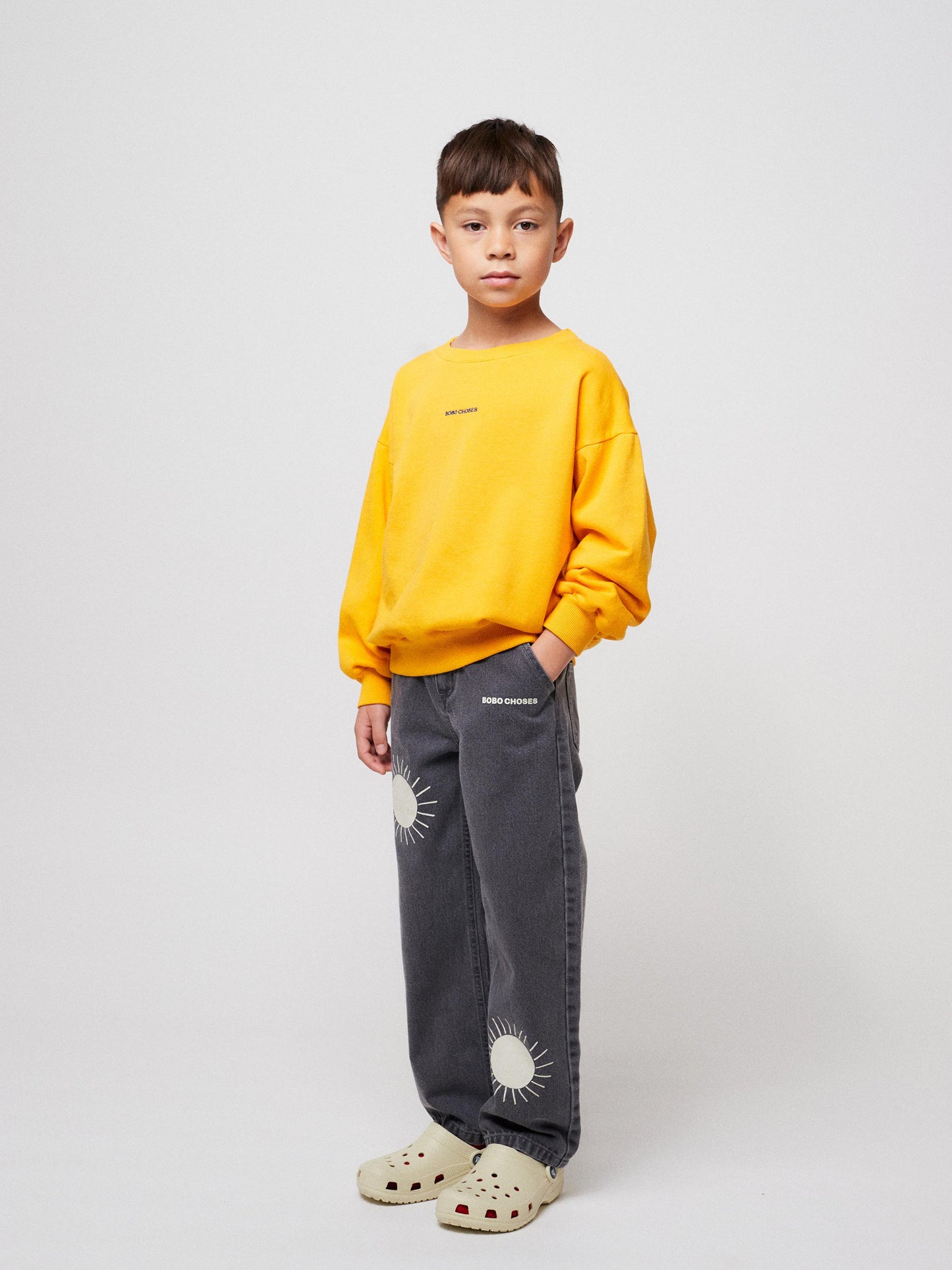 Bobo Choses Sun yellow sweatshirt