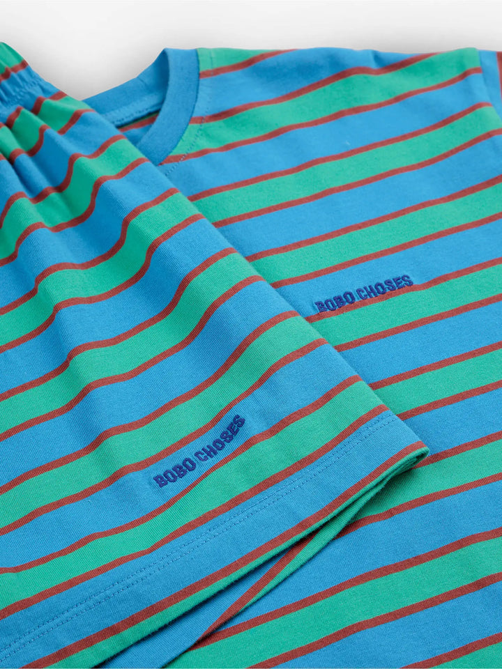 Bobo Choses Blue Stripes loungewear set