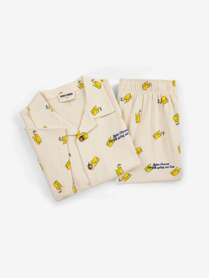 Yellow Elephant all over loungewear set