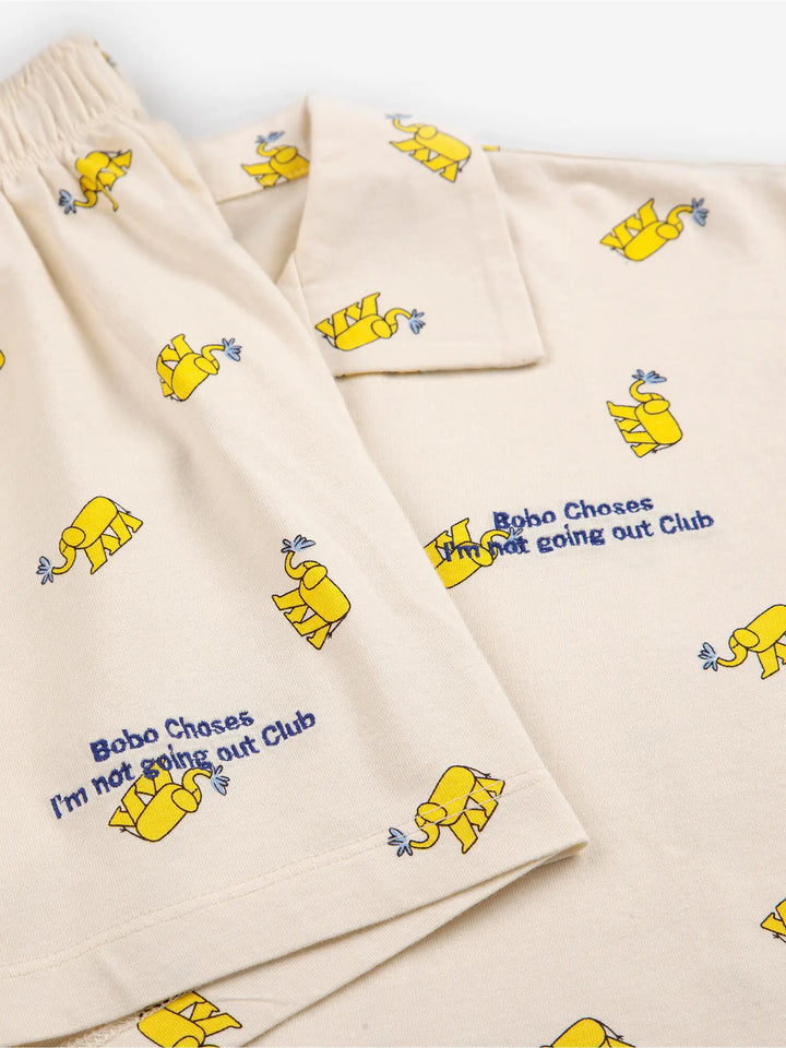 Yellow Elephant all over loungewear set