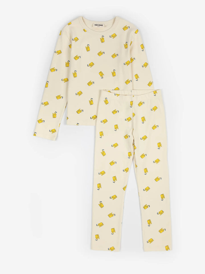 Yellow Elephant all over loungewear set
