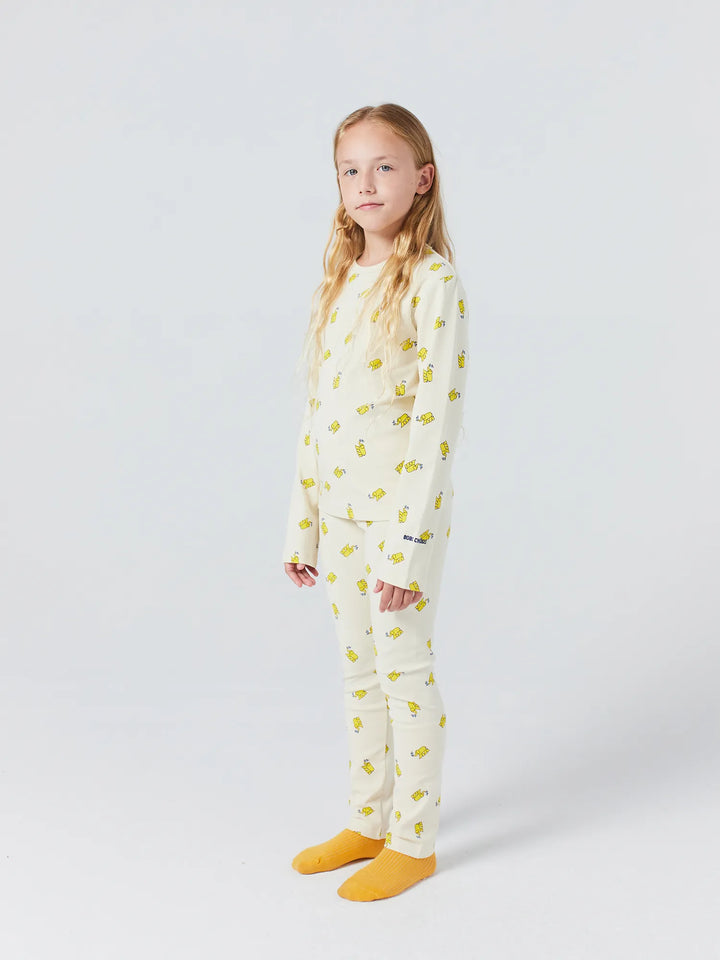 Yellow Elephant all over loungewear set