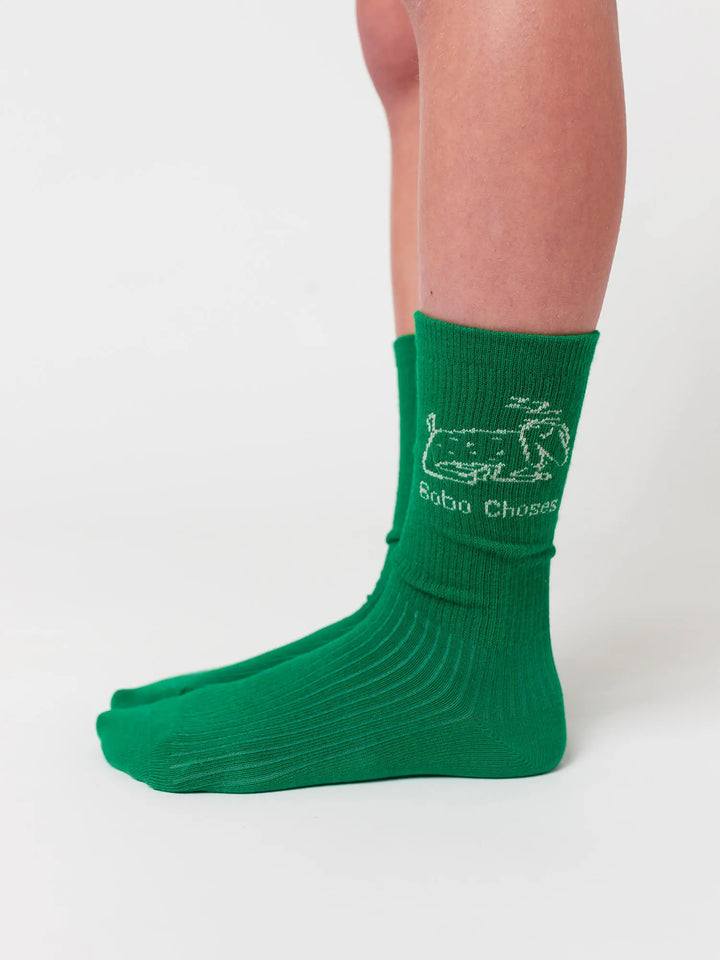 Lady Dog & Reading Crocodile long socks pack