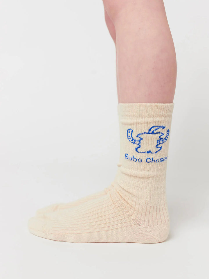 Happy Worm & Reading crocodile long socks pack