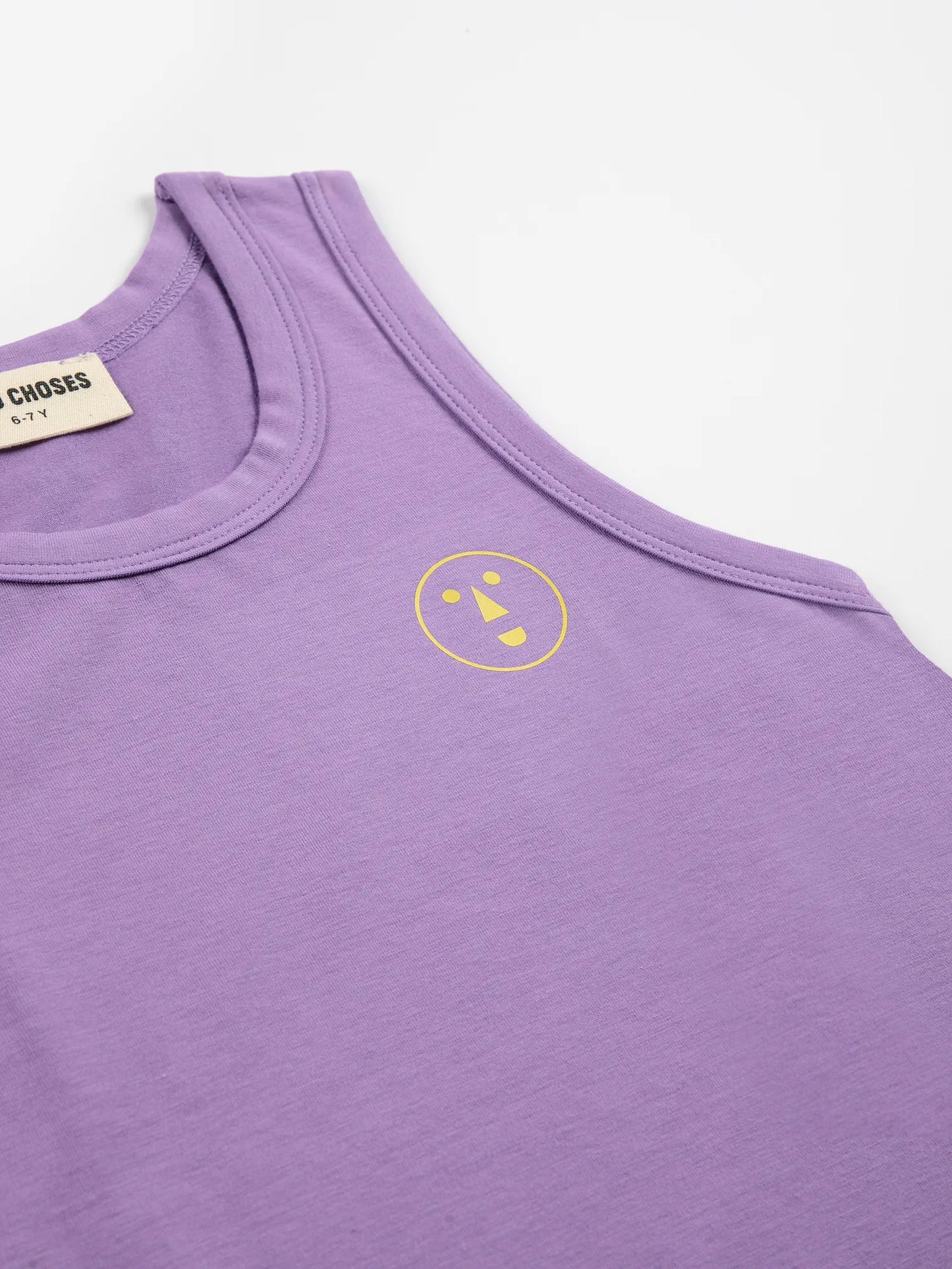 Have Fun Face 보라색 탱크탑