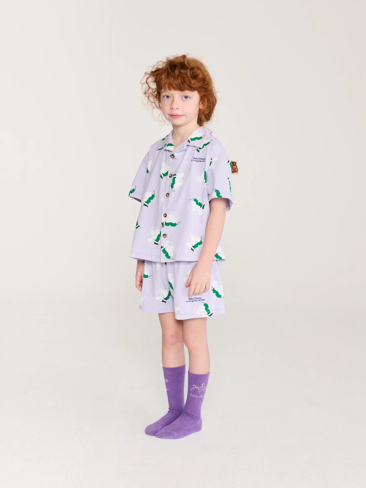 Sour Hug 전체 무늬 실내복 세트