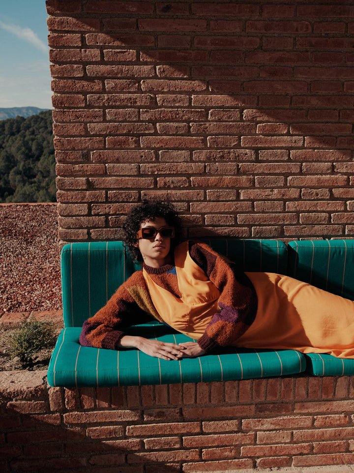 Jersey intarsia multicolor