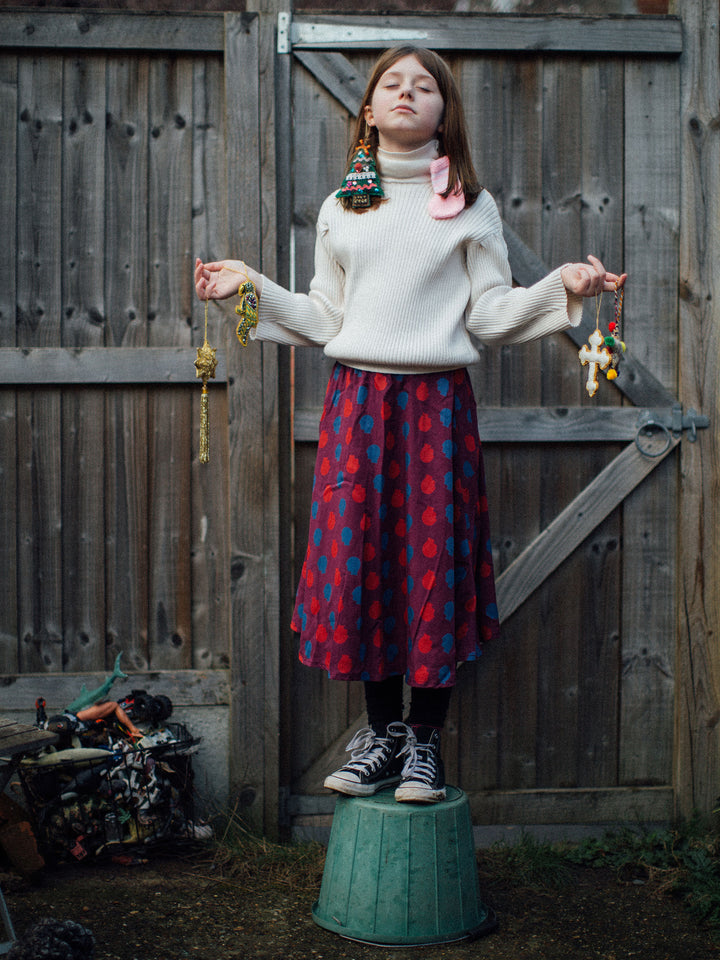 Head all over midi skirt