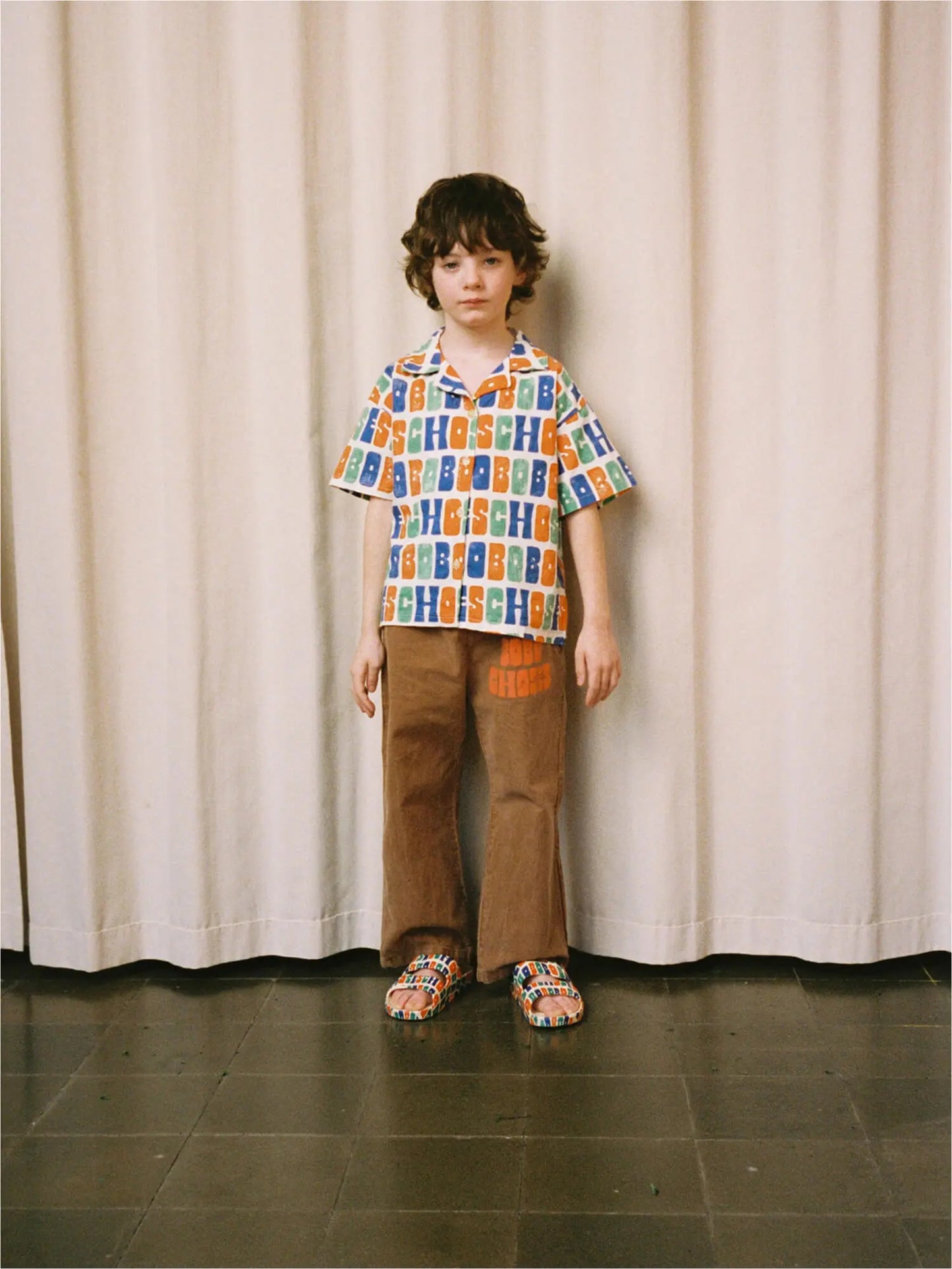 Chemise en toile all-over Multicolor Bobo Choses