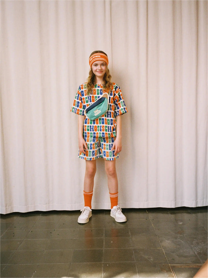 Multicolor Bobo Choses 전체 무늬 티셔츠