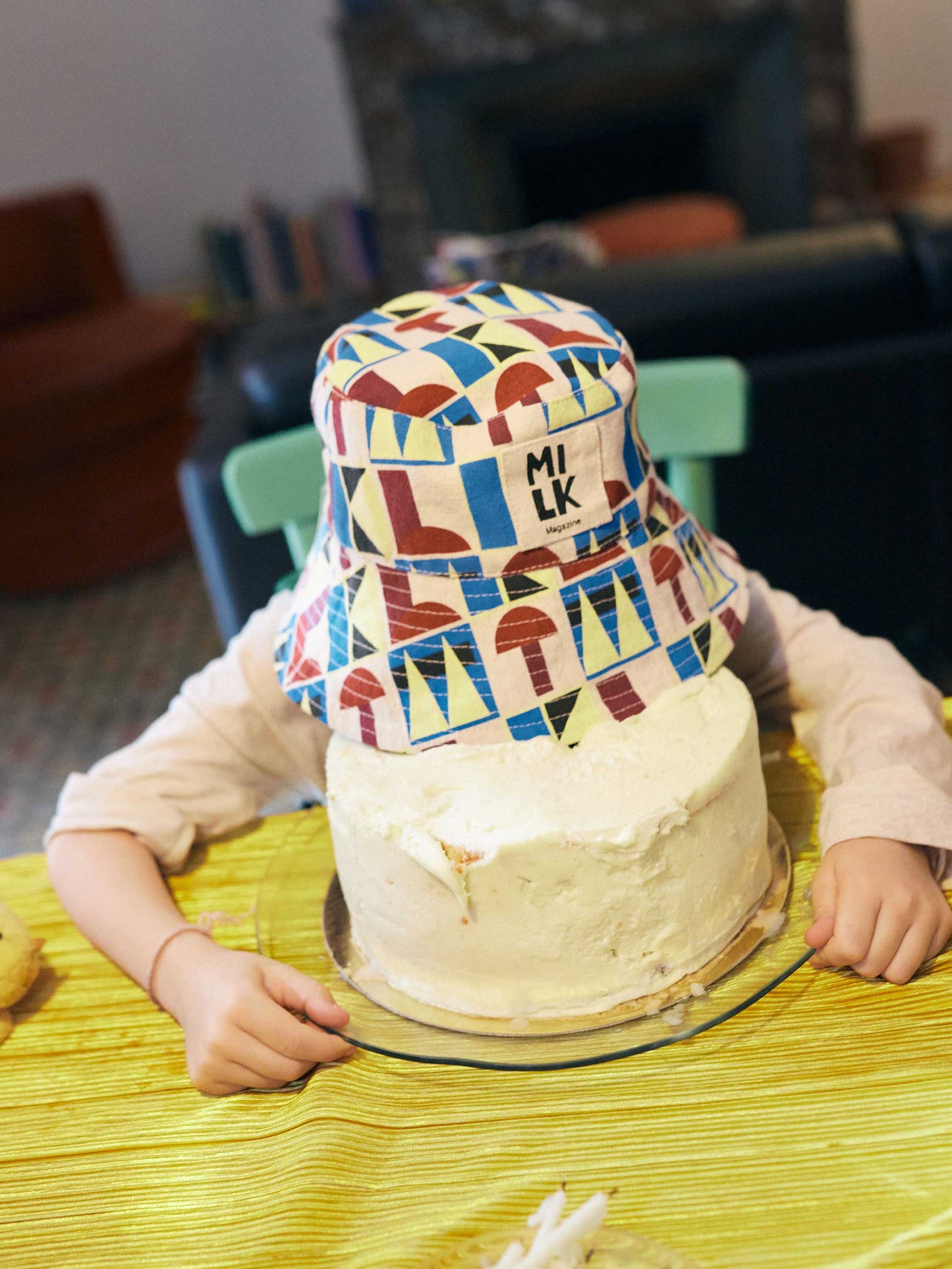 Reversible bucket hat 20th Milk Birthday by Bobo Choses