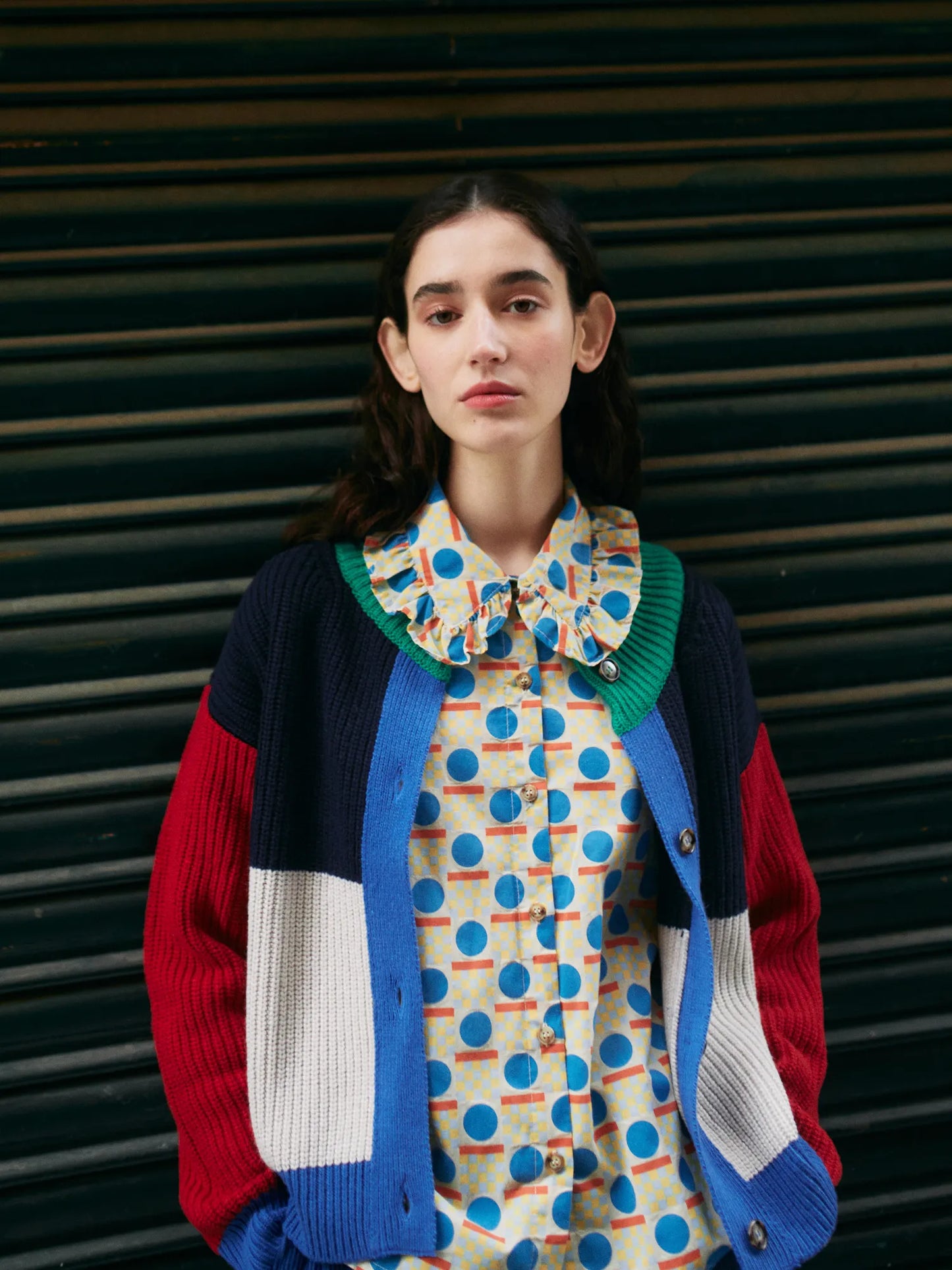 Color Block cardigan