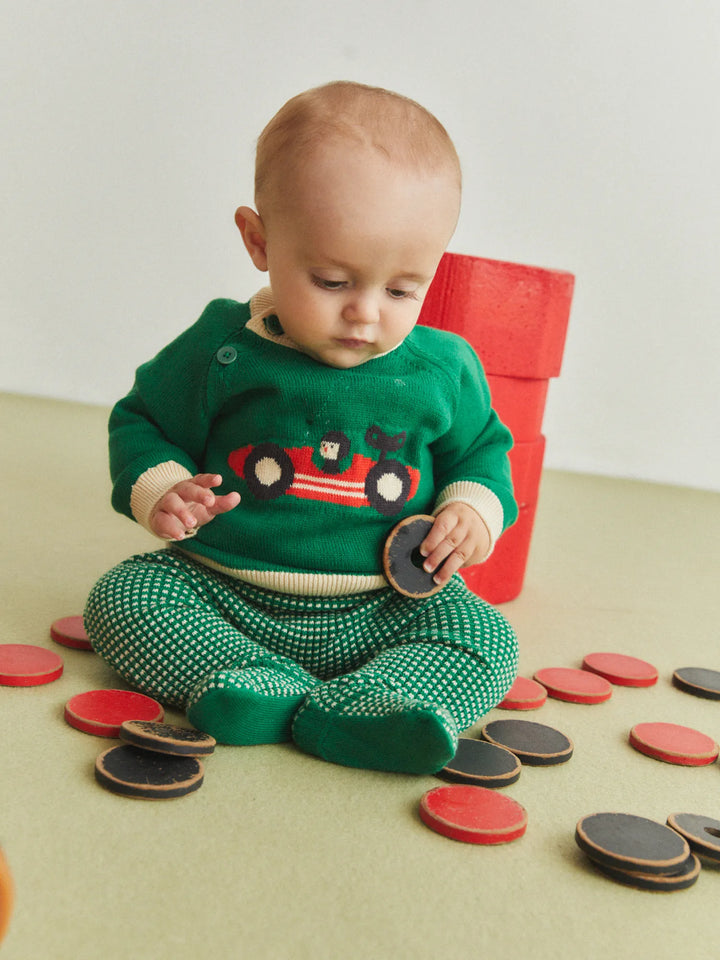 Race Car knitted look