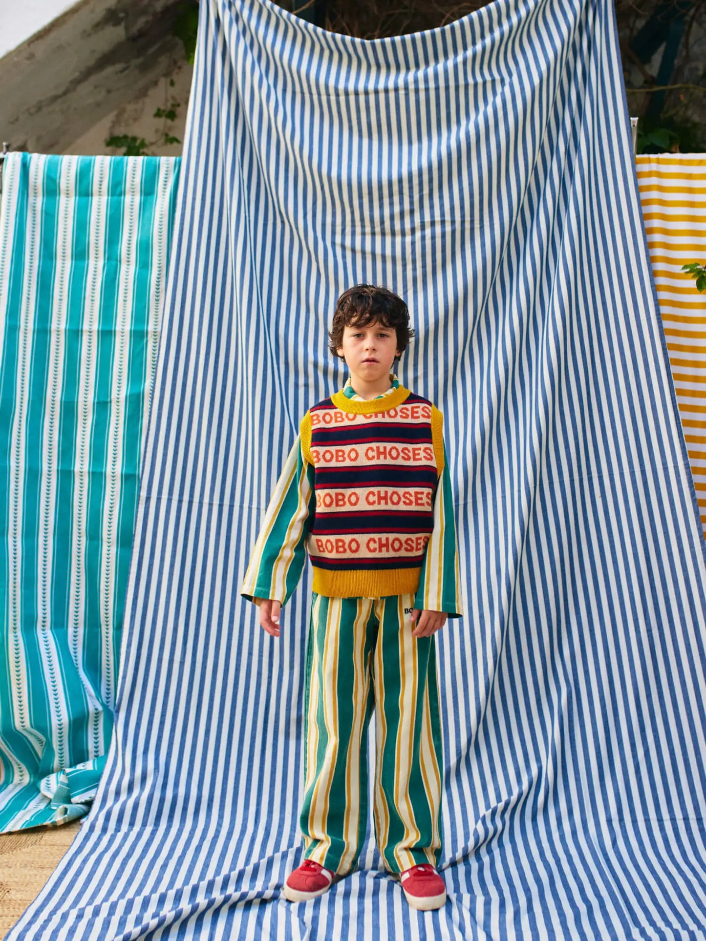 Bobo choses stripes straight pants