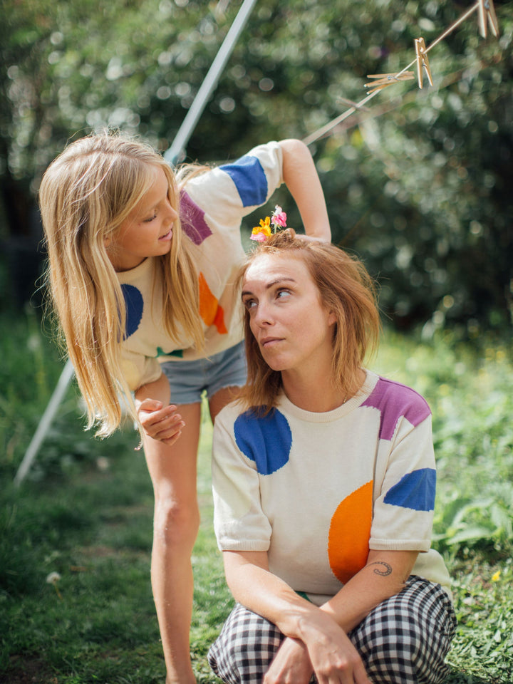 Summer Landscape all over knitted jumper