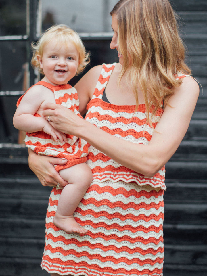 Crochet Checkerboard romper