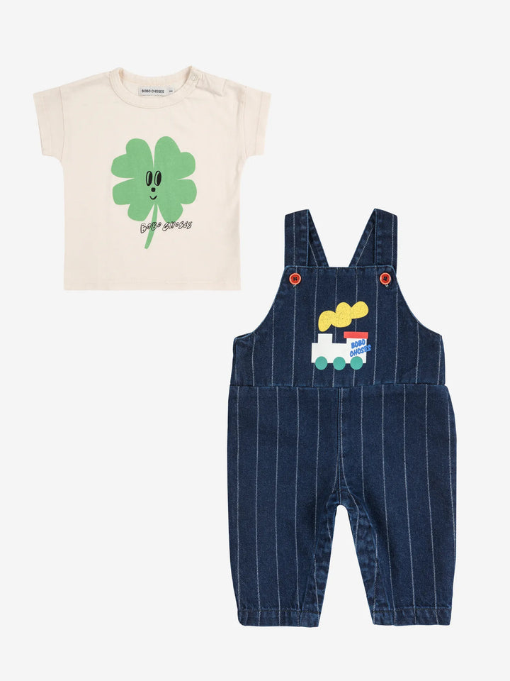 Bobo Choo Choo denim dungaree look