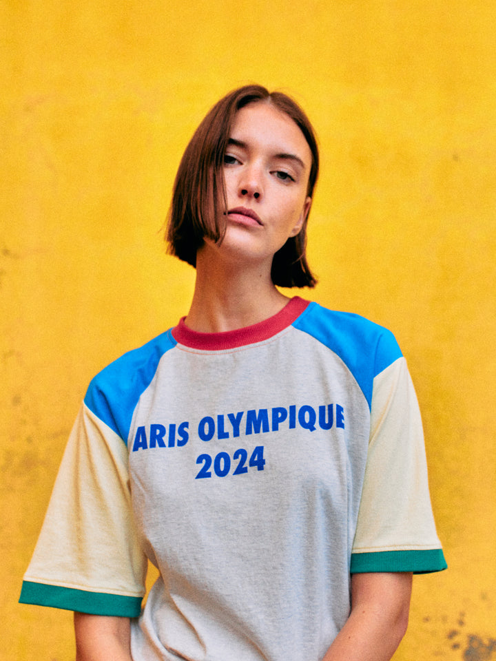 Paris Olympique color block T-shirt