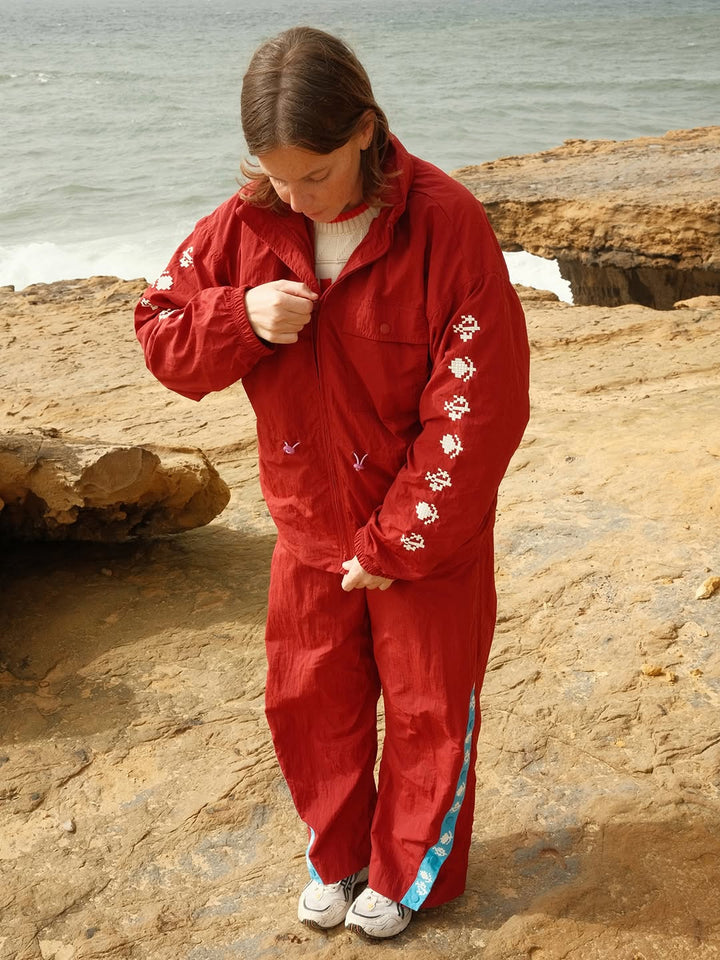 Pixel Flowers sporty pants