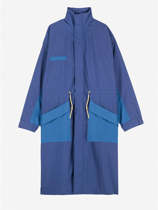 Blue raincoat