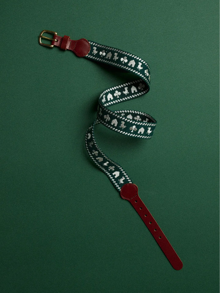 Embroidered belt