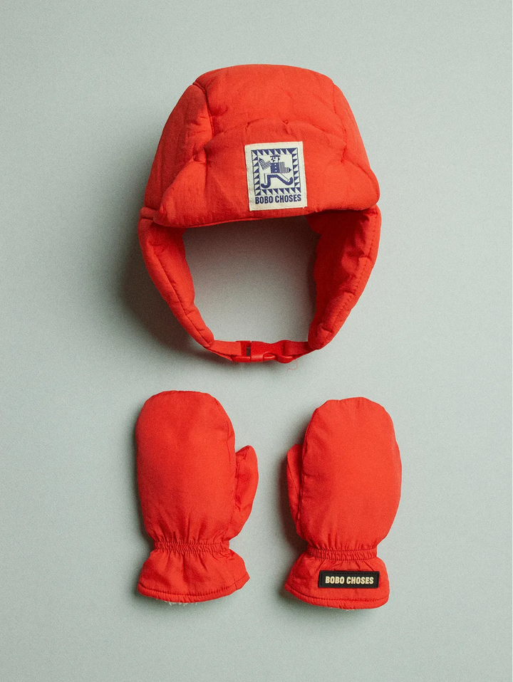 Mr Pencil chapka & mittens set