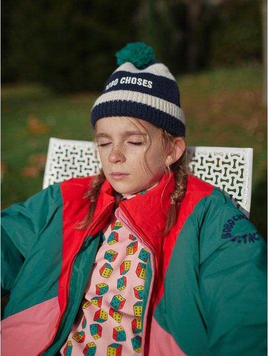 Anorak Color Block Tic Tac Toe