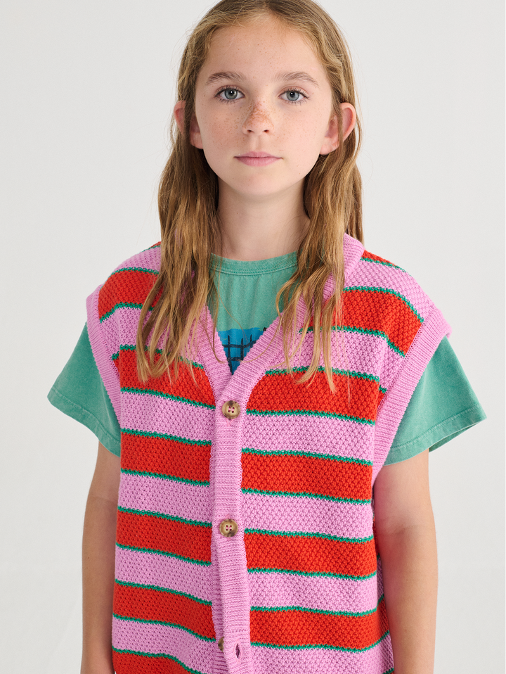 BC Striped knitted vest
