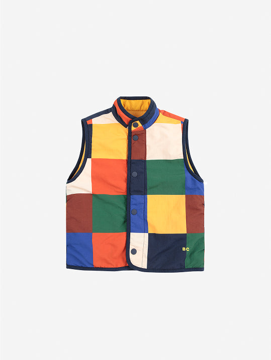 Gilet sans manches réversible Multicolor Tiles
