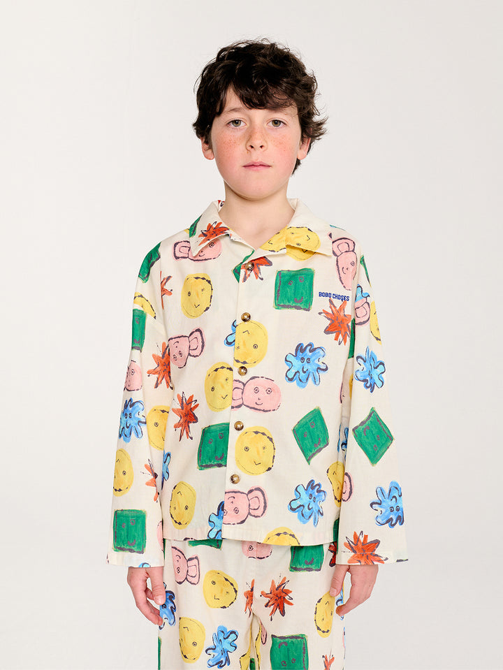 Monster Gang all over loungewear woven set & Book