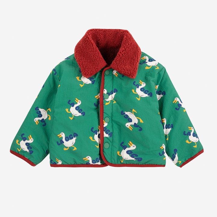 La Oca all over reversible sheepskin jacket