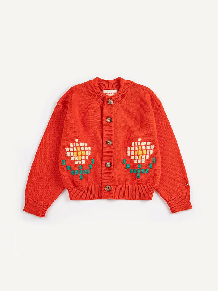 Pixel Daisy 카디건