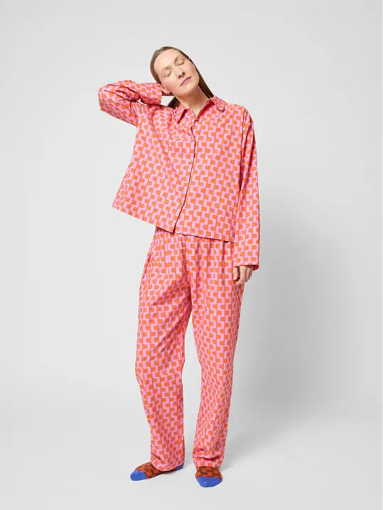 Purple printed loungewear set