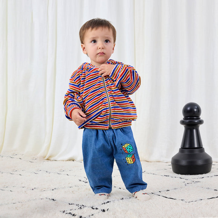 Roll The Dice light denim pants