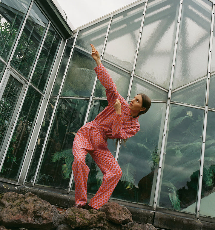 Purple printed loungewear set