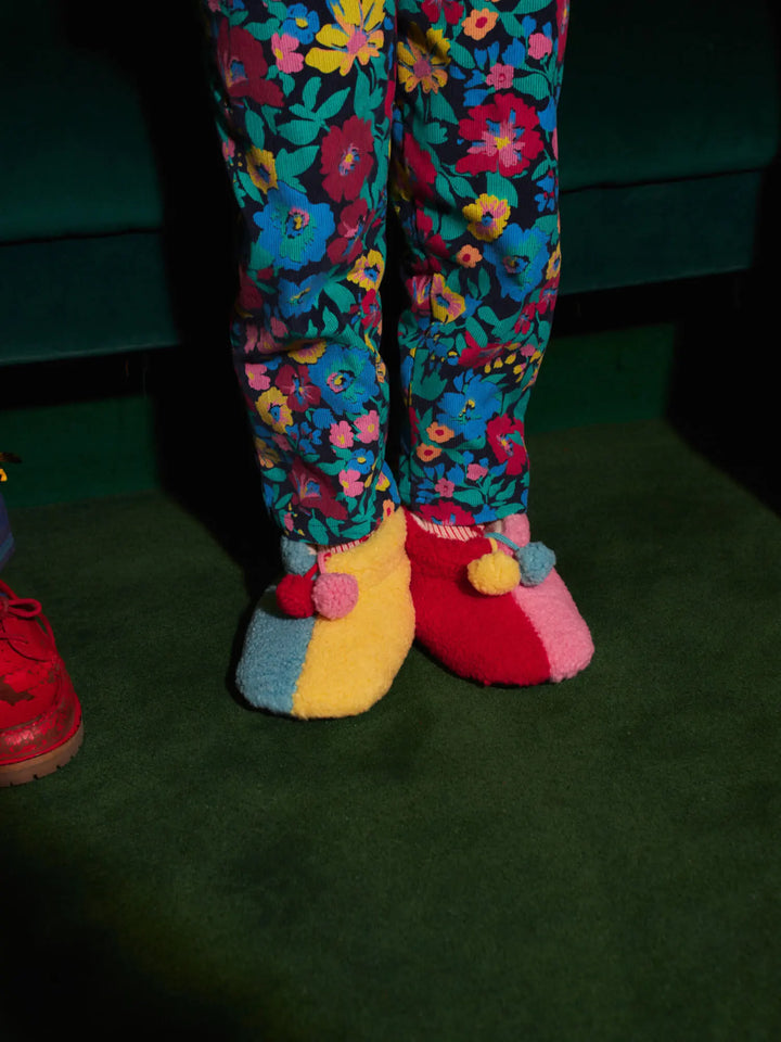 Pantuflas multicolor