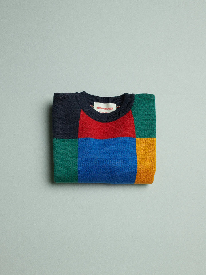 Multicolor Tiles jumper set