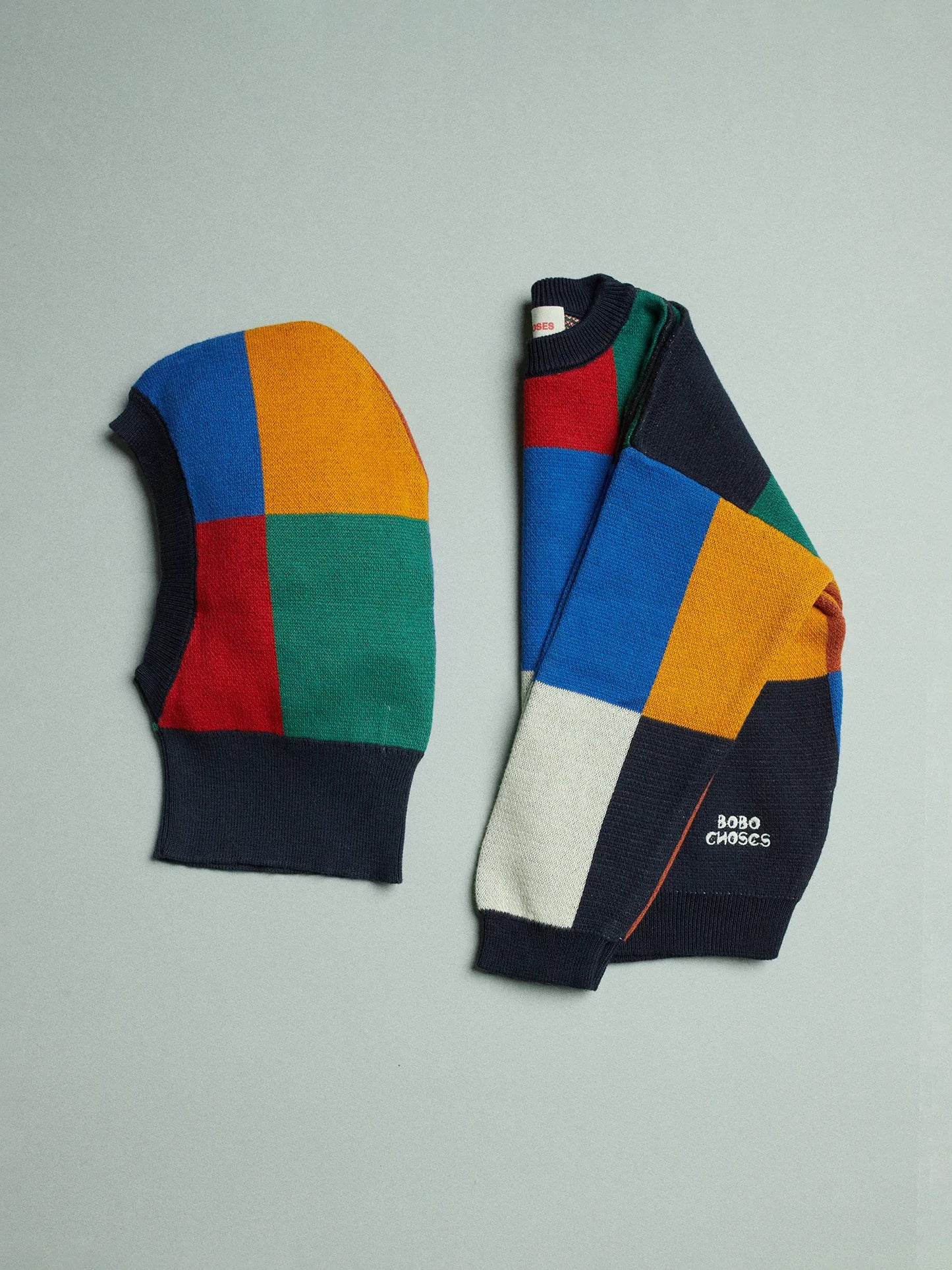 Multicolor Tiles jumper set