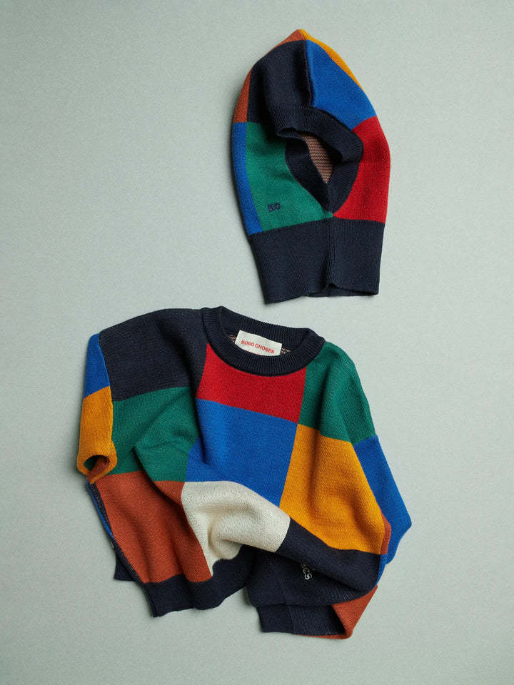 Multicolor Tiles jumper set