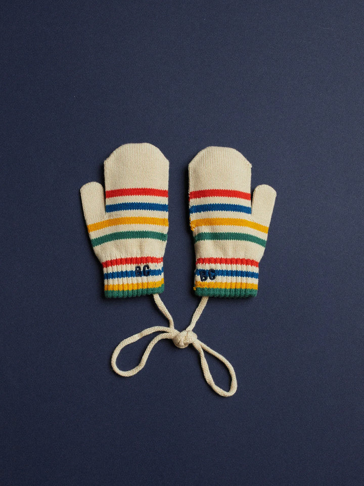 Tic Tac Toe knitted beanie & mittens set