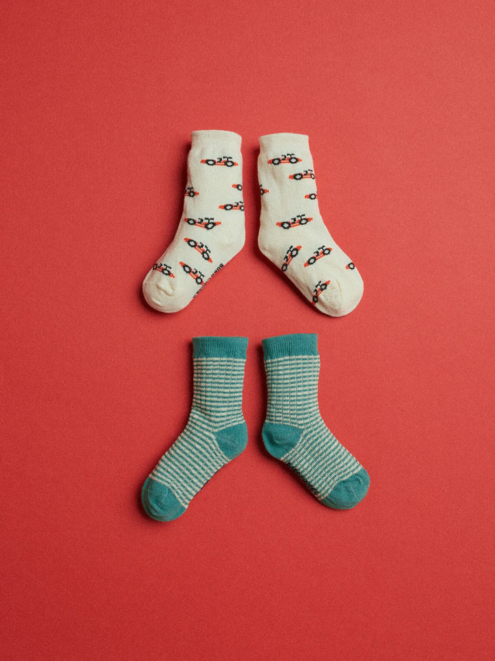 Pack de calcetines cortos estampado Race Car