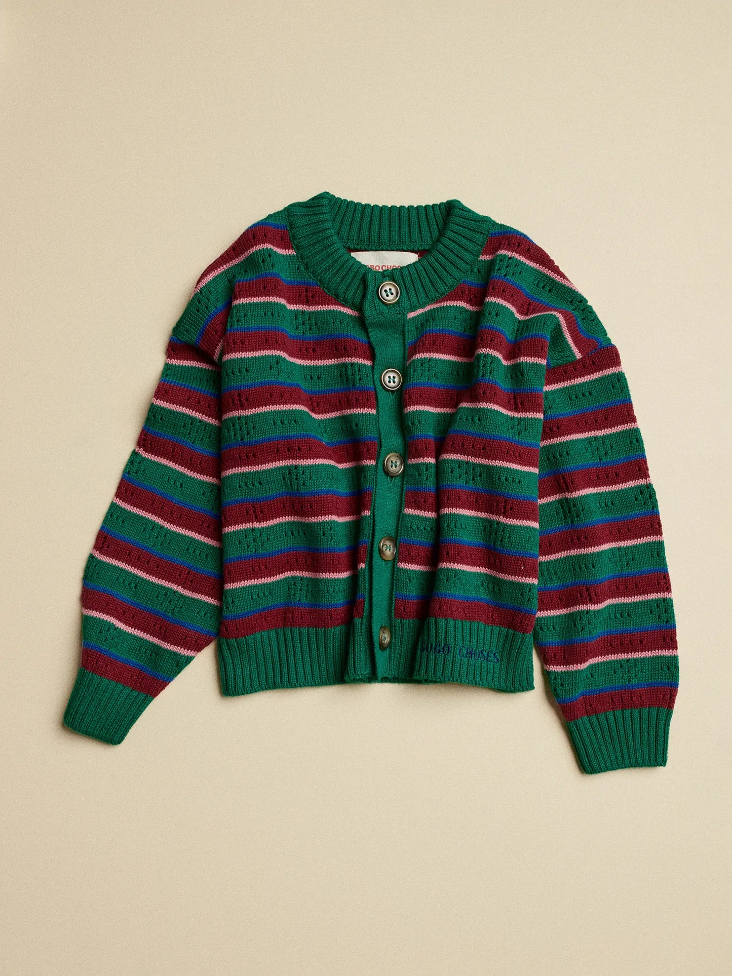 Tic Tac Toe striped cardigan set