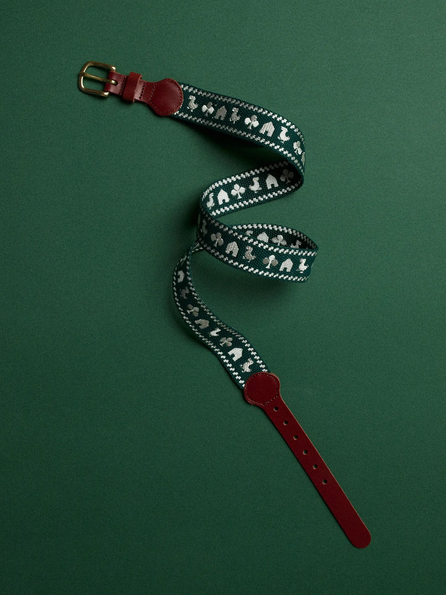 Embroidered belt