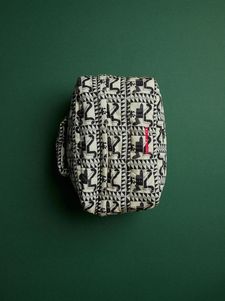 Quilted travel pouch