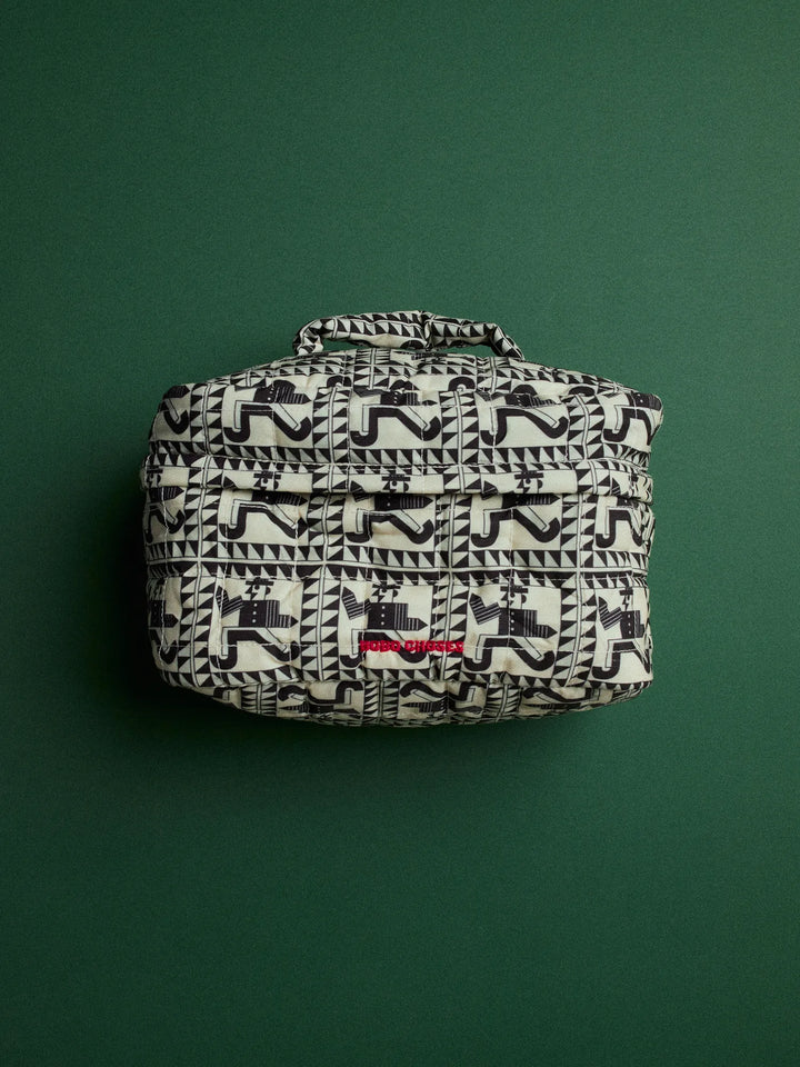 Quilted travel pouch