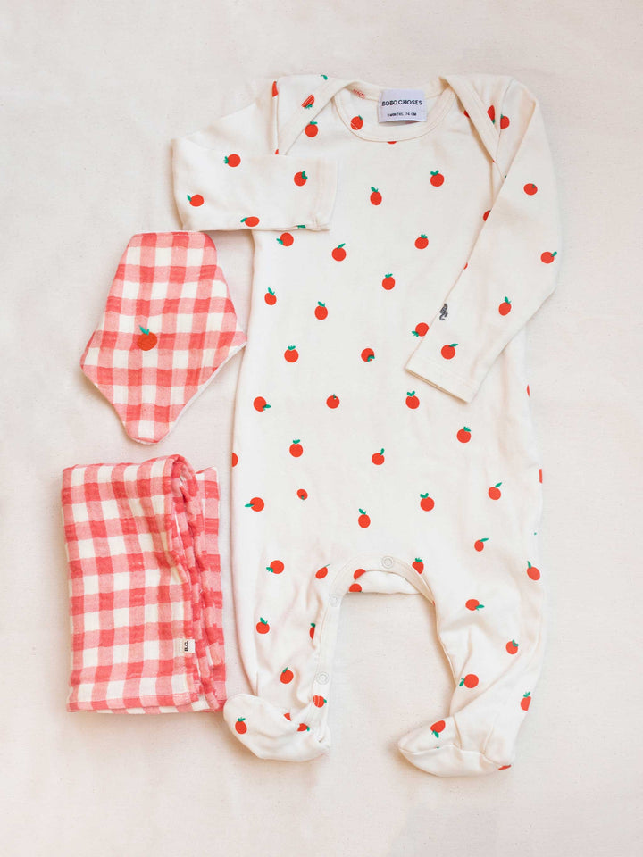 Tomato overall and Vichy pack