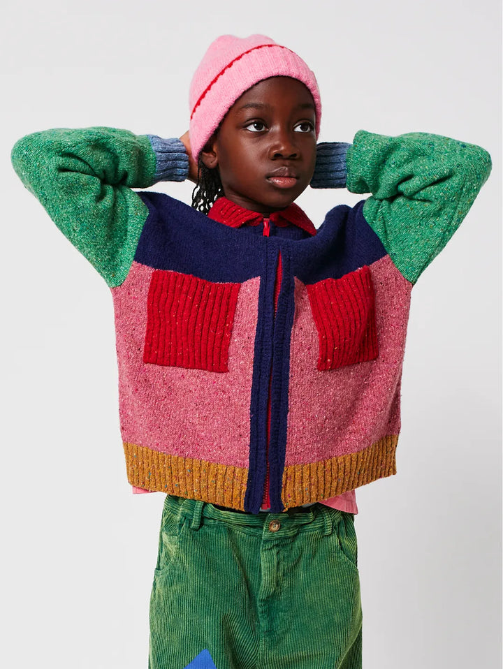 Bobo Choses Color Block cardigan
