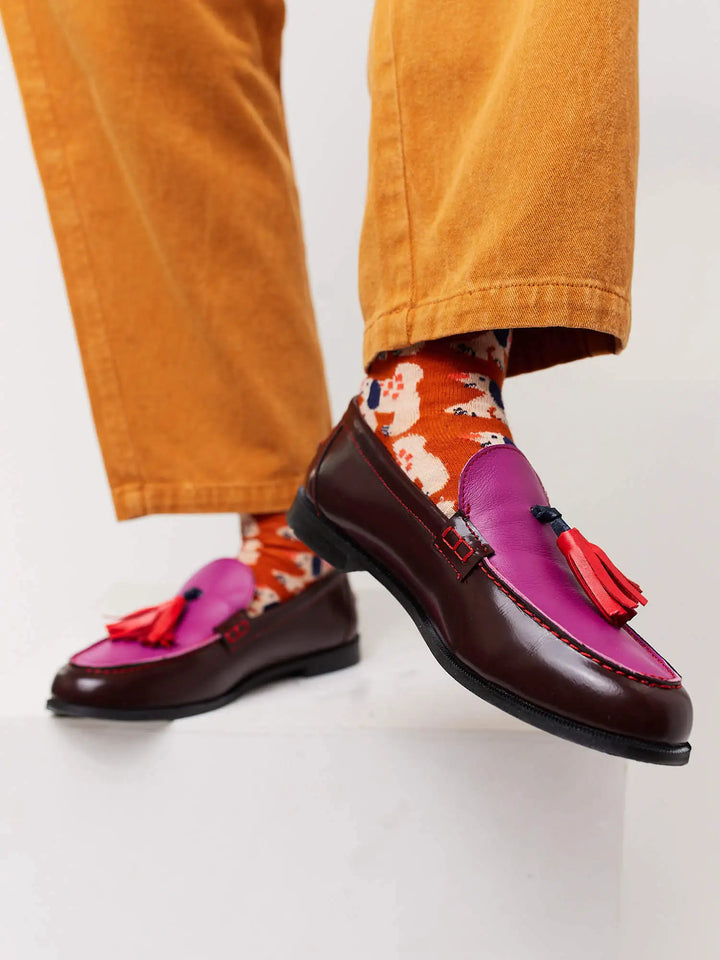 Color Block loafers