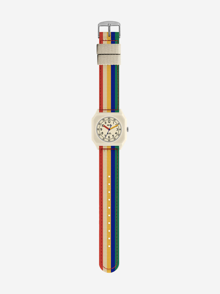 Multicolor stripes Bobo Choses x Mini Kyomo watch