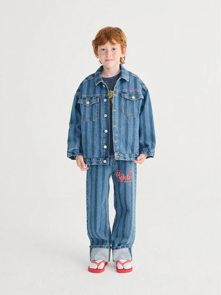 Bobo Choses Striped denim jacket